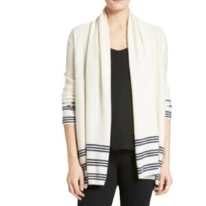 Talbots OPEN-FRONT CARDIGAN-STRIPED Size XL